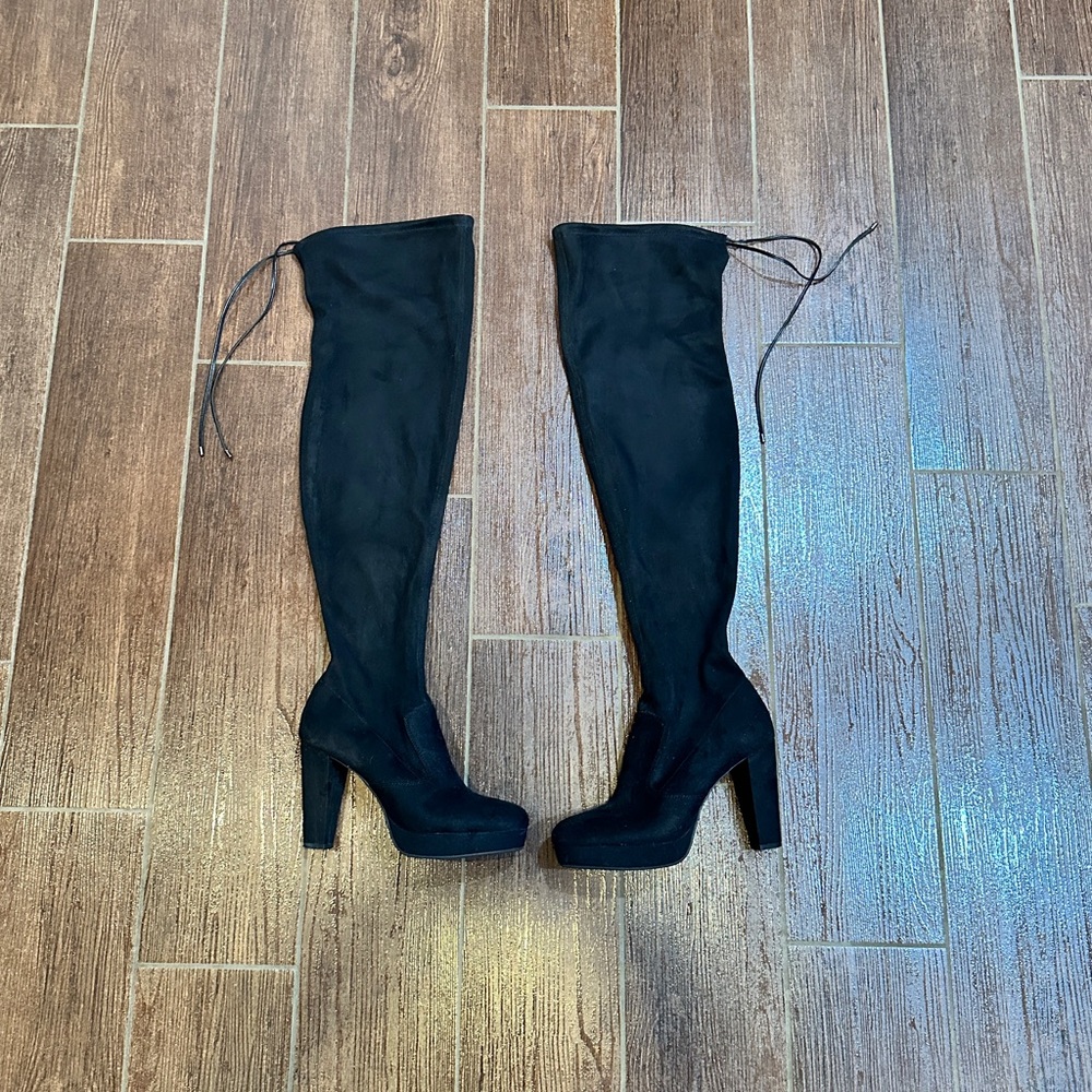 Black Over-the-Knee Gianni Bini Boots
